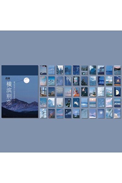 Choice7 B Yoofun 50 ورقة من ملصقات القرطاسية ذات المناظر الطبيعية واللوحات ال...