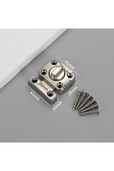 Choice1 قفل دوار فضي اللون من سبائك الزنك، قطعة واحدة، يمين ويسار، مضاد للسرق...