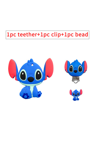 Choice19 3pcs 6 3pcs/set Silicone Stitch bambi princess teether clip Fal Bead...