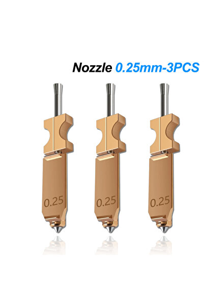 Choice10 3 قطع من فوهات Flashforge AD5X قابلة للفصل، مقاسات 0.4، 0.6، 0.25، 0...