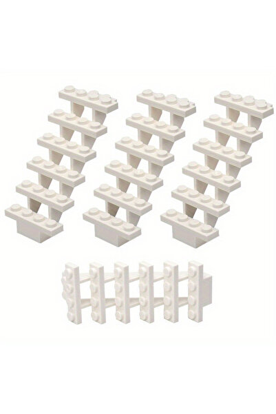 choice2 4 قطع من الطوب الأبيض، سلم M، 7x4x6، سلم منزل مستقيم مفتوح، 30134 درج...