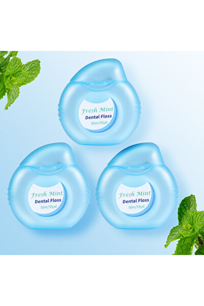 choice2 3 قطع - لفة خيط تنظيف الأسنان بنكهة النعناع - متعددة الأشكال - لفة خي...