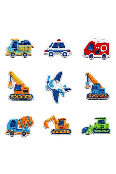 Choice7 9Pcs 9Pcs Cartoon Car Children's Clothing Embroidered Patch Iron On P...