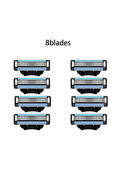 Choice4 ماكينة حلاقة جديدة تمامًا للرجال، 8 شفرات، ثلاث طبقات، قابلة لإعادة ا...