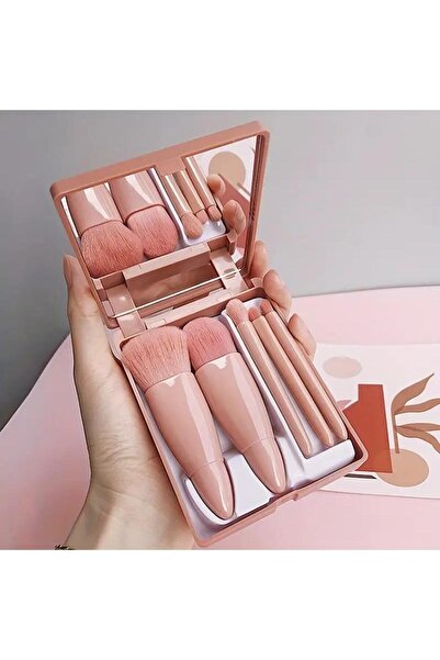 choice2 Bean paste color 5pcs Travel Size Makeup Brushes Set Mini Makeup Brus...