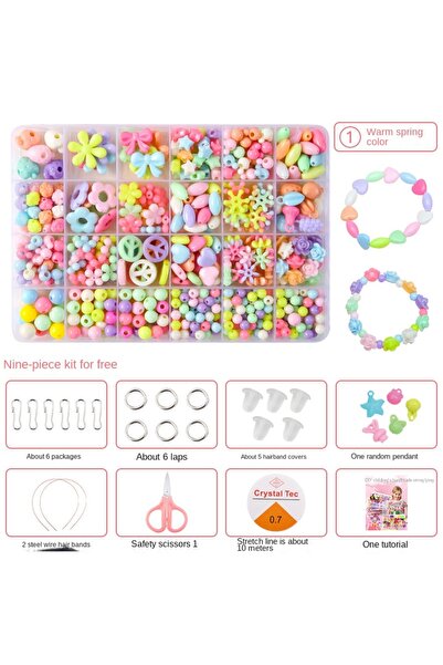 choice2 Clear Children's Handmade Beaded Girls Wear Beads Educational Toys Di...
