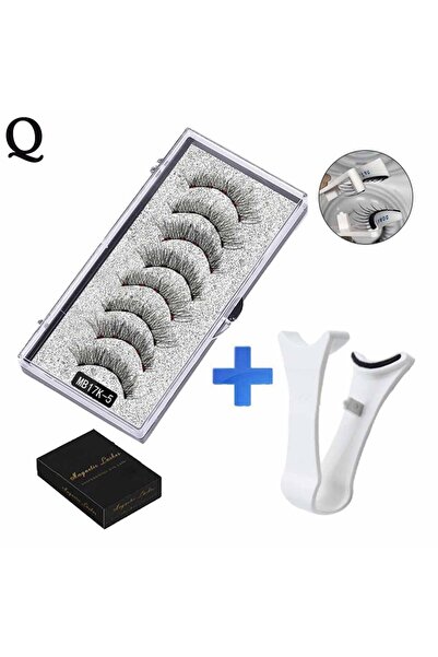 Choice15 رموش مغناطيسية ثلاثية الأبعاد طبيعية MB17K-5، مع 5 رموش مغناطيسية، ع...