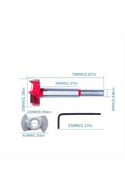 choice2 35mm 1pc Diameter 15,20,25,30,35mm Adjustable Carbide Drill Bits Hing...