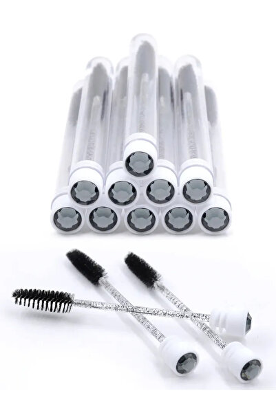 Choice10 أسود-SG-10PCS 10 قطع أنابيب فرشاة رموش قابلة لإعادة الاستخدام مع عصي...