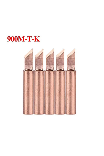 Choice6 5 قطع من رؤوس مكواة اللحام النحاسية النقية 900M-T، لون نحاسي K، مكواة...