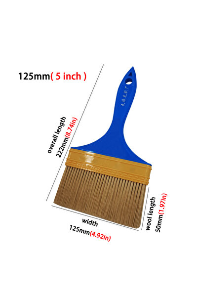 Choice5 فرشاة سلكية بلاستيكية بمقبض بلاستيكي أزرق، أداة طلاء زيتية مائية، فرش...