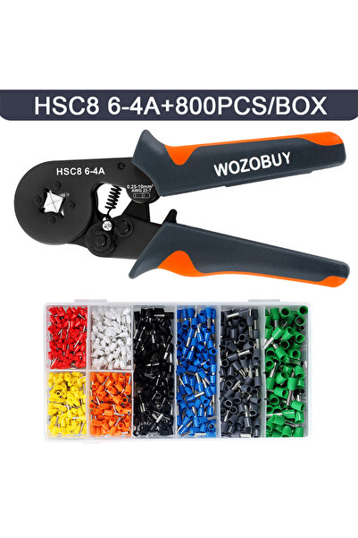 Choice مجموعة أدوات تجعيد حلقات التثبيت ذاتية الضبط سداسية الشكل HSC8 6-4A، 8...