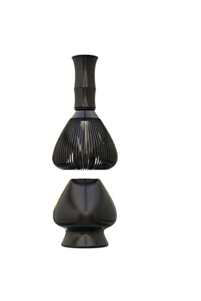 Choice5 طقم أسود جديد من مضرب ماتشا مصنوع من مادة ABS مع حامل، قابل لإعادة ال...