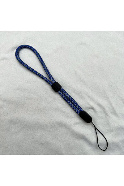 Choice5 حبل تعليق هاتف قابل للتعديل عاكس للضوء باللون الأزرق، مزود بحزام معصم...