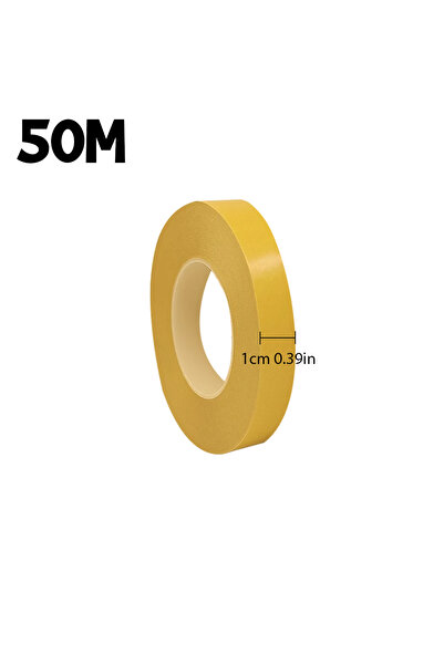 Choice4 شريط لاصق مزدوج الجوانب فائق الرقة، 10 مم × 50 م × 0.05 مم، مناسب للص...