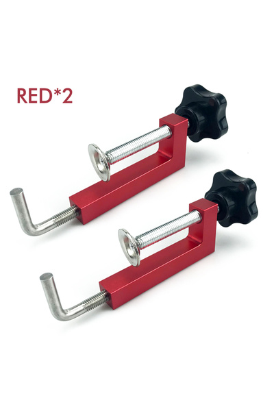 Choice1 قطعتان من مشابك السياج العالمية الحمراء، قابلة للدوران 360 درجة، قابل...