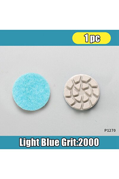 Choice light blue 25mm Mini Diamond Polishing Pads Marble Granite Gemstone Gr...