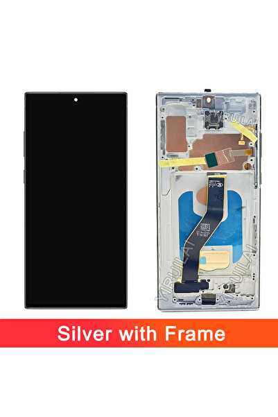 choice2 شاشة عرض TFT بإطار فضي لهاتف Note 10 Plus مع إطار لهاتف Note10+ N975F...