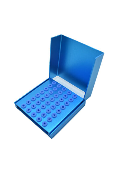 Choice3 حامل تنظيف أسنان أزرق اللون، قطعة واحدة، 40 فتحة، معقم أوتوماتيكي، من...