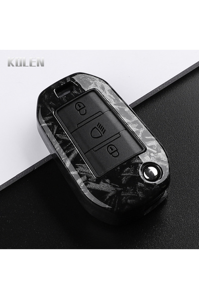 Choice20 غطاء مفتاح سيارة بتصميم ألياف الكربون ABS من 3B Btn F-Carbon لسيارات...