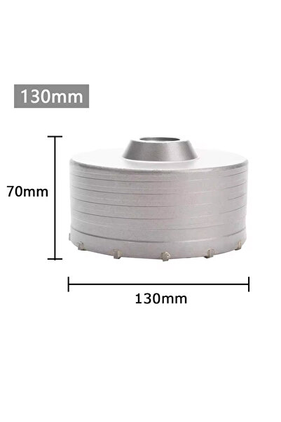 Choice12 قطعة واحدة، 130 مم، مقاس 30-150 مم، رأس حفر لثقب جدار خرساني، منشار ...