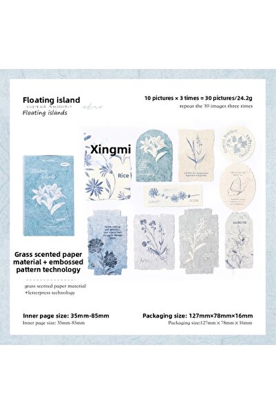 Choice5 ملصقات ورقية بنكهة الفانيليا من إي جورنال جو، 30 قطعة/علبة، مثالية لت...