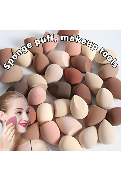 choice2 إسفنجات مكياج بنية اللون من Kkhaki-DFP-5PCS 1/5/13 قطعة - إسفنجات مزج...