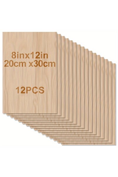 choice2 30-20 سم، 2 مم، 12 قطعة، 4/8/12/24/48 قطعة خشبية للأعمال اليدوية - 20...