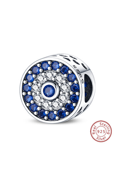 Choice18 PAC282 قلادة فضية أصلية عيار 925 مزينة بخرزات وخرزات عين الشيطان الغ...