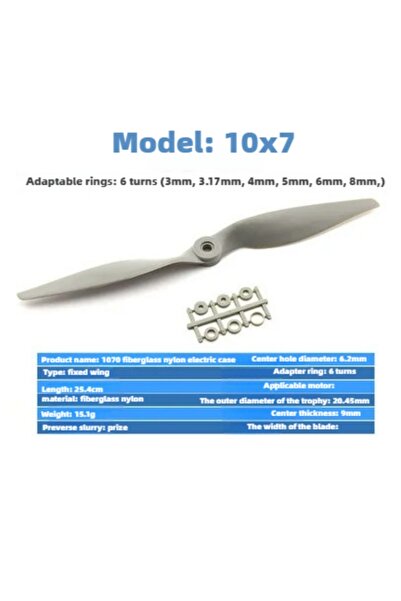 Choice17 مجموعة مراوح Gemfan الأصلية للتحكم عن بعد، مقاس 10×7، للطائرات النمو...