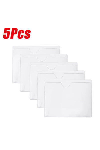 Choice3 5Pcs Transparent Windshield Parking Permit Card Bag Plastic Card Cove...