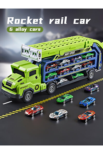 Choice1 Green Coaster Type Racetrack Car-Rket Lift Transformed Racing Car Com...