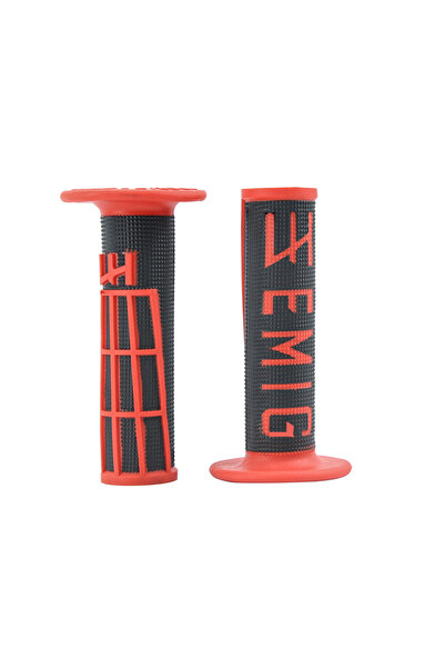 Choice9 مقبض دراجة نارية عالي الجودة من EMIG، أسود-أحمر، 11 لونًا، للدراجات ا...