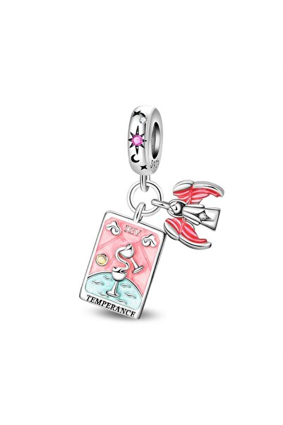 Choice21 PAC1822 Lovers Charms 925 Silver Star Moon Sun Magic Tarot Cards Pen...