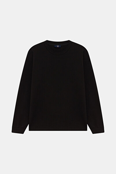 W Collection SİYAH UZUN KOLLU SWEATSHİRT