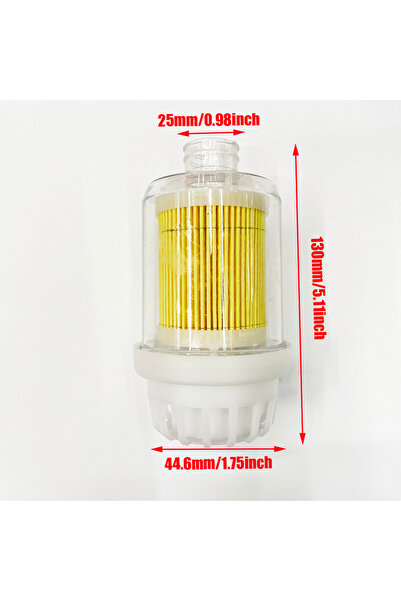 Choice8 فلتر هواء مدخل سخان ديزل للسيارة شفاف من نوع KL بقطر 25 مم + أنبوب سح...