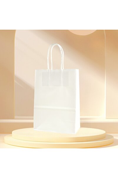 choice2 30PCS 16x12x6cm White 20/30PCS Black White Kraft Paper Bag Snack Shop...