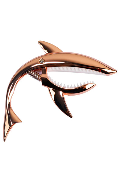 choice2 كابو ذهبي وردي عالي الجودة من سبائك الزنك، كابو جيتار على شكل سمكة قر...