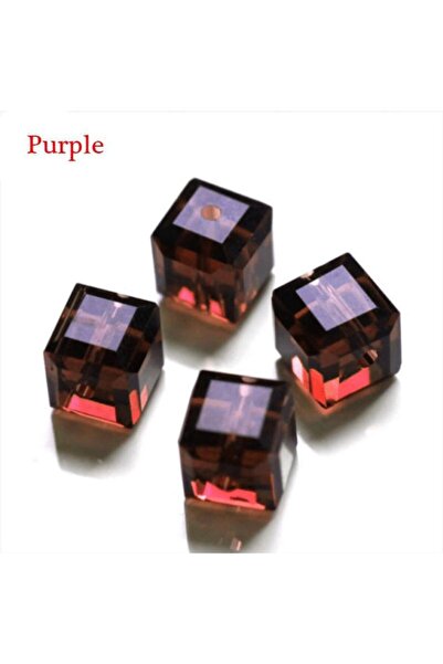 Choice11 013 50pcs 6mm Colorful Cube Glass Beads Spacers For DIY Jewelry Maki...