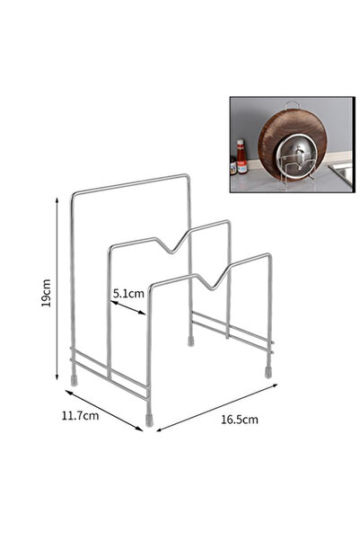 Choice1 2 grid Rack Shelf Stand Multi Layer Space Saving Rustproof Cutting Bo...