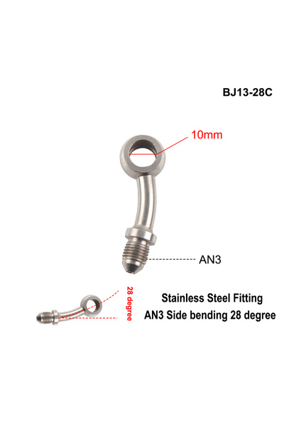 Choice9 BJ13-28C AN3 Motorcycle Motor Bike Hydraulic Brake Oil Hose Line Banj...