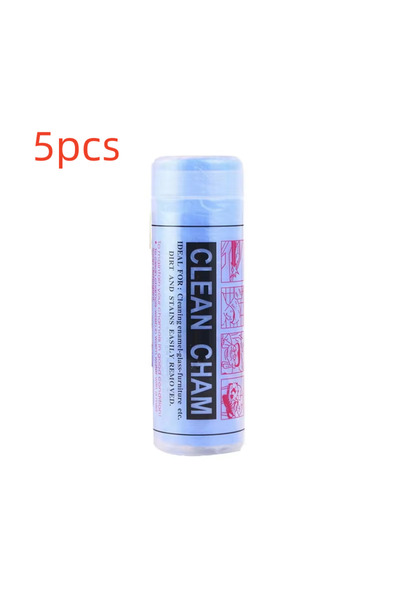 Choice3 ٥ قطع من مناشف غسيل السيارات من مادة PVA بألوان عشوائية، سريعة الجفاف...