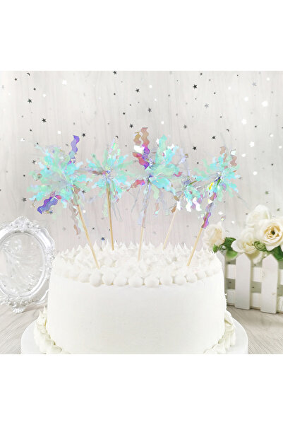 Choice3 B01 20pcs Happy Birthday Glitter Cake Topper Colorful Fireworks Tasse...