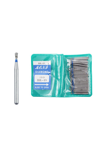 Choice16 BR-49 50Pcs/Bag Dental Diamond High Speed Burs for Polishing Smoothi...