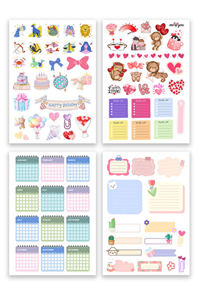 Sahife Pofy Sticker Defteri 16 Yaprak Sticker book