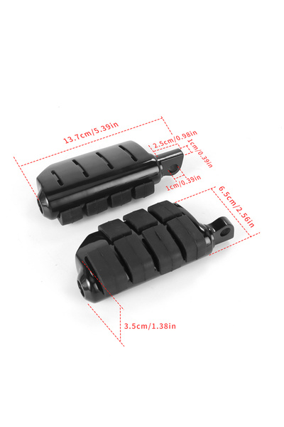 choice2 B Black 1 Pair Motorcycle Footpeg Passenger Rear Foot Peg Footrest Fo...