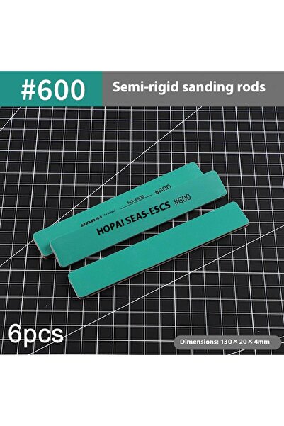 Choice6 600 قطعة من أعواد الصنفرة شبه الصلبة MS-E400-1500، قضيب تلميع بلاستيك...