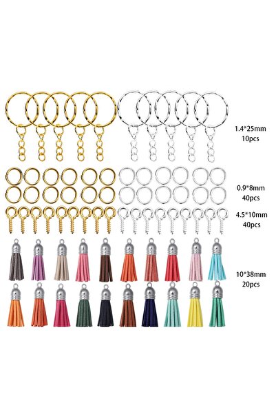 Choice8 110 قطعة من دلايات على شكل قلب ودب لطيف على شكل قدم، مصنوعة من السيلي...