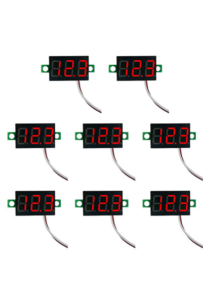 Choice19 جهاز قياس الفولتية الرقمي ذو السلكين الأحمر من ألويت، بشاشة LED، يعم...