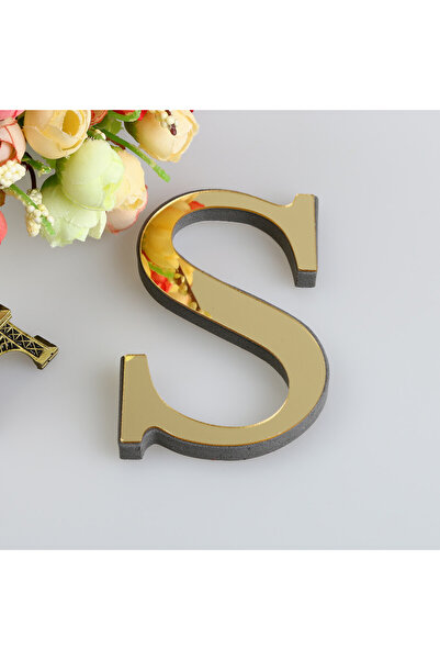 Choice11 S 10CM 3D Mirror 26 Letters DIY Acrylic Wall Stickers For Logo Name ...